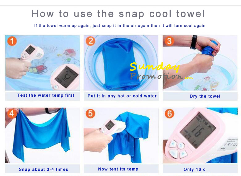 snap towel for cooling