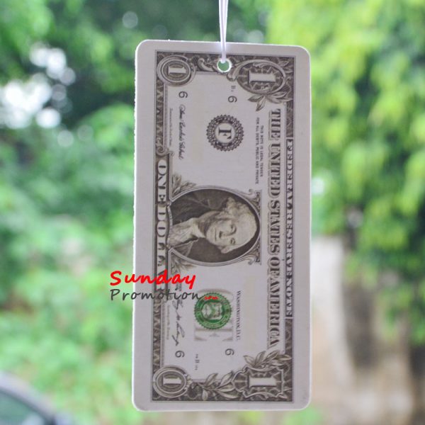 Custom Paper Air Freshener Manufacturers USA Dollar Shape