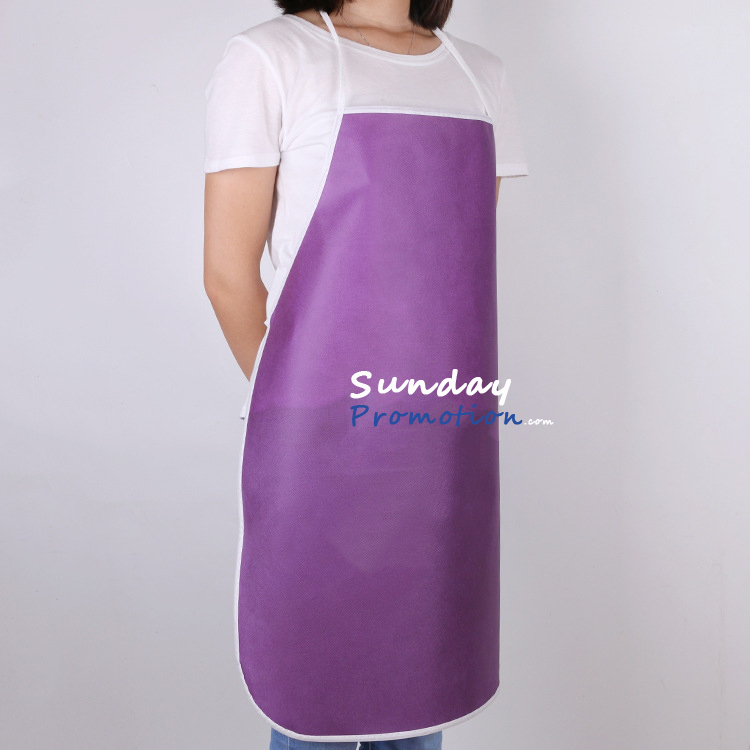 Custom Non Woven Aprons with Logo Cheap for Women's Promotion 6