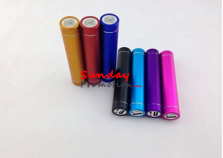 Promotional Power Bank Charger Small Round Shape with Logo Print 1200mAh