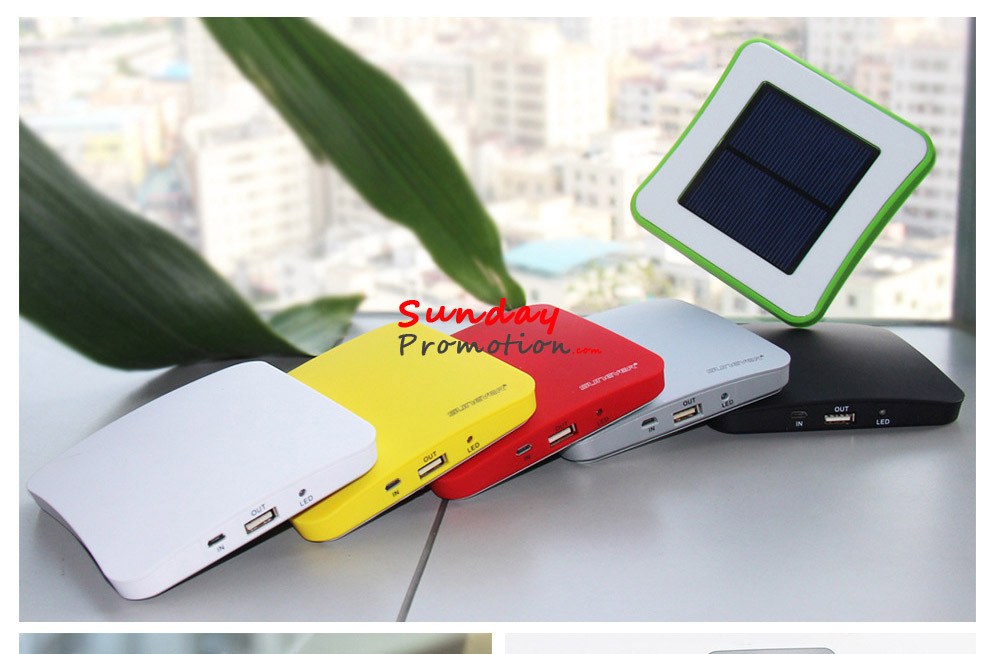 Custom Solar Power Banks for Promotional Gifts Personalised Phone Charger