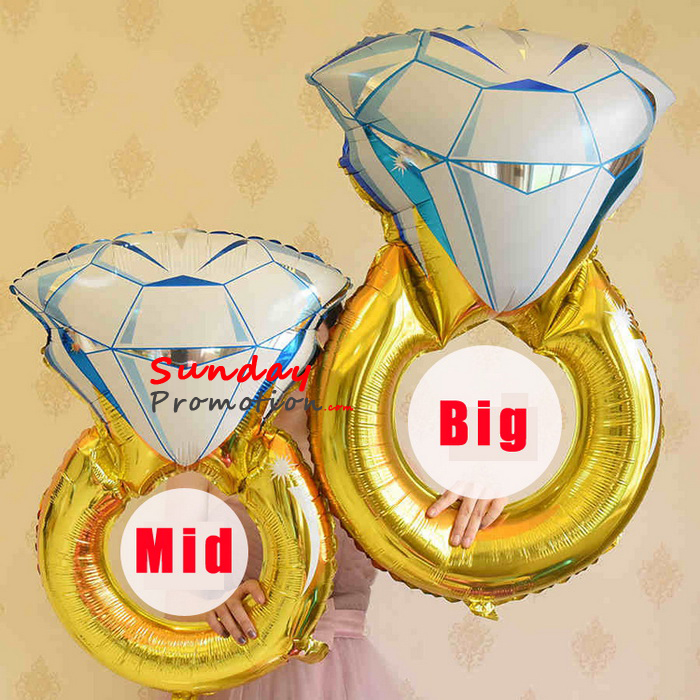 Wholesale Foil Balloons Wedding Ring Balloons Big Size BL035