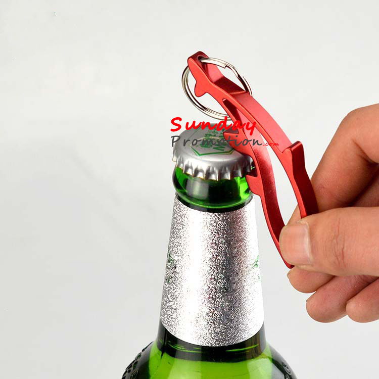 Custom Promotional Bottle Openers Keychain Dophin Shape