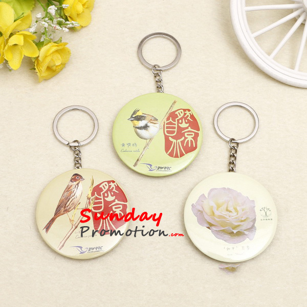 Personalized Beer Opener Keychain for Promotion Tin Plate 50mm