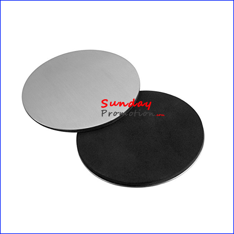 Custom Aluminium Metal Coaster Sets Blank Metal Coaster with Logo Engraved for Giveaway