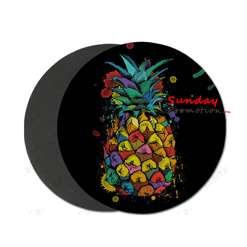 Printed Neoprene Coasters with Personalized Logo Online Full Color