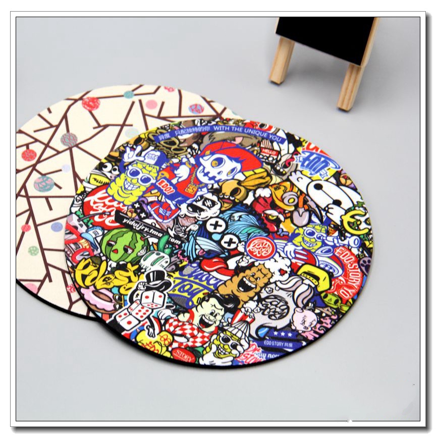 Printed Neoprene Coasters with Personalized Logo Online Full Color