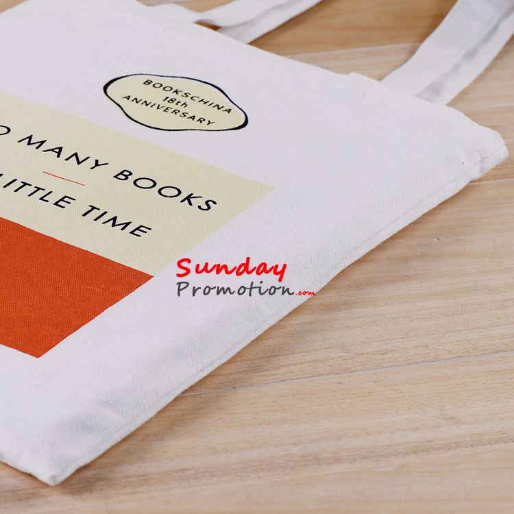 Custom Canvas Tote Bags with Print Promotion Online 8 oz. 31*36cm 3