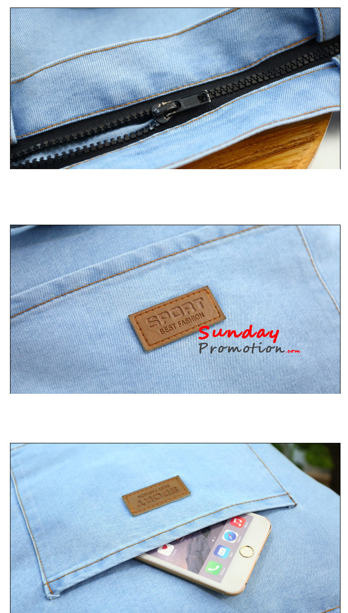 Bulk Denim Bags Wholesale Customized Jeans Bags for Promotion