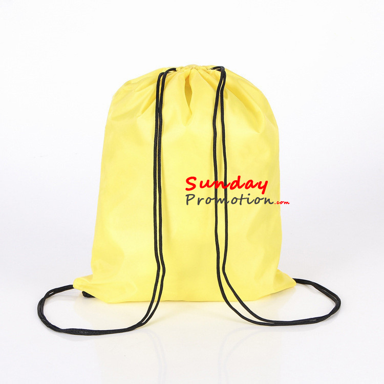 Custom Drawstring Backpack for Promotion Gifts 190T Nylon 1