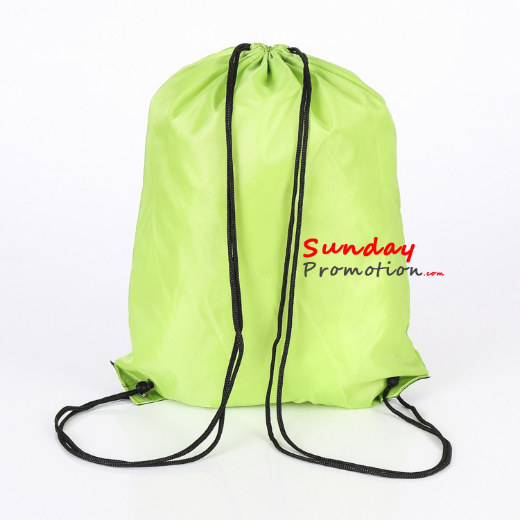 Personalized Promotional Drawstring Backpacks in Bulk 210D Big 6 1