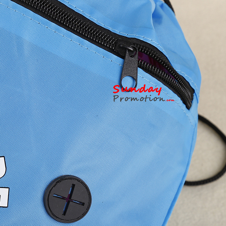 Best Custom Drawstring Backpack Cheap Print Sports Bags 210D 7 1