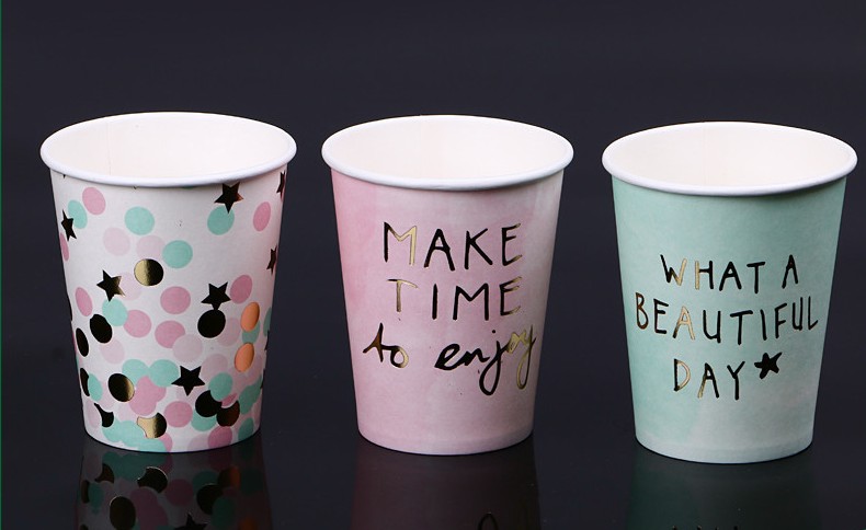 Custom Disposable Paper Cup Full Color Print - 9 oz
