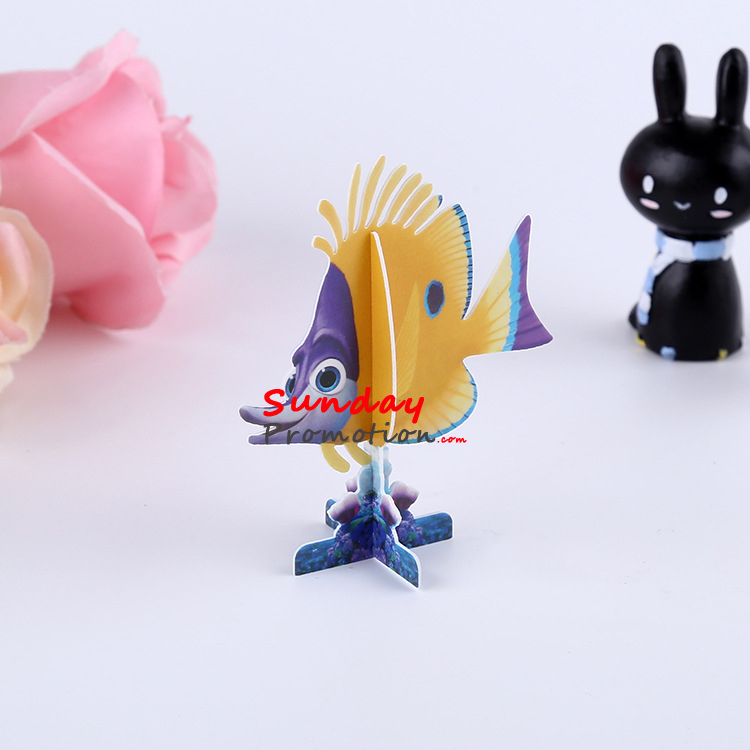 OEM 3D Puzzles Fish Shape DIY Toys Custom Printing Cheap Toys