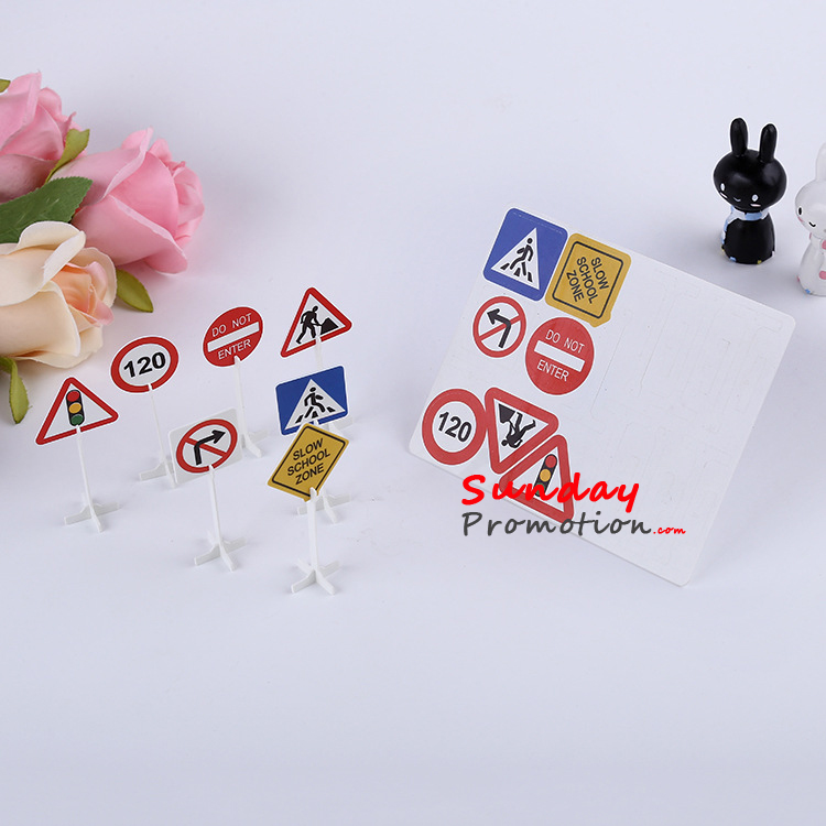 Educational Mini Traffic Sign 3D Puzzle for Kids Logo Print Custom Toys