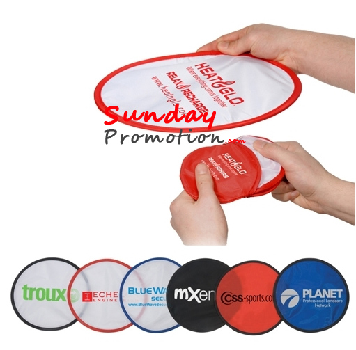 Custom Promotional Frisbees Bulk Foldable Fans Single Color 20cm