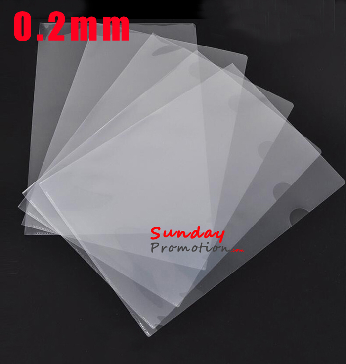 Wholesale Pocket Folders Transparent Cheap Single Pocket Folder 0.2mm