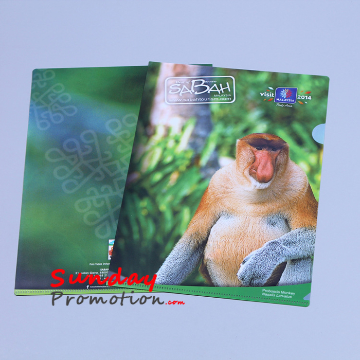 Custom Printed Folders Cheap Promotional Folders L Shape 0.18mm