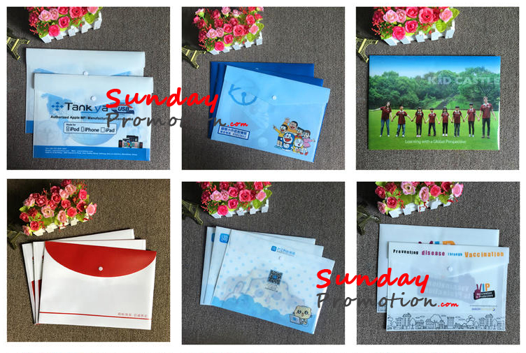 Custom Business Envelopes PP Plastic Envelope Bags with Print 0.18mm
