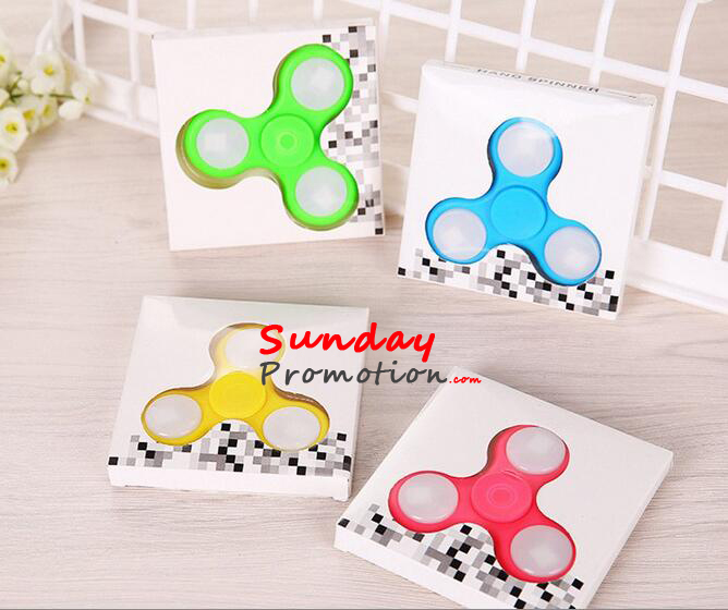 Wholesale LED Fidget Spinner With Logo Print Free Shipping Supplier 2