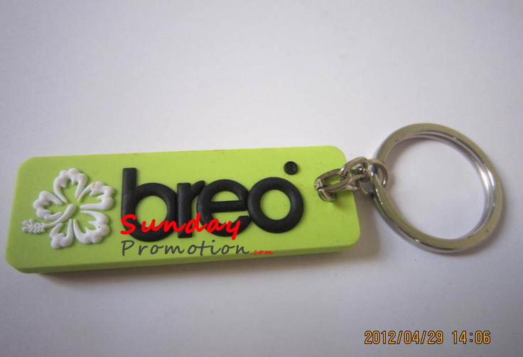 Custom Embossed Soft Rubber PVC Key Tag for Gifts