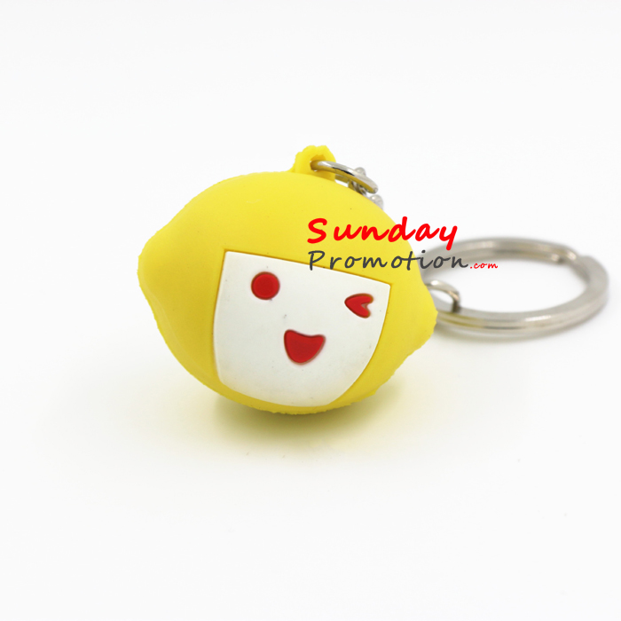 Custom 3D Keychains for Promotional Gifts Soft Ball Shape