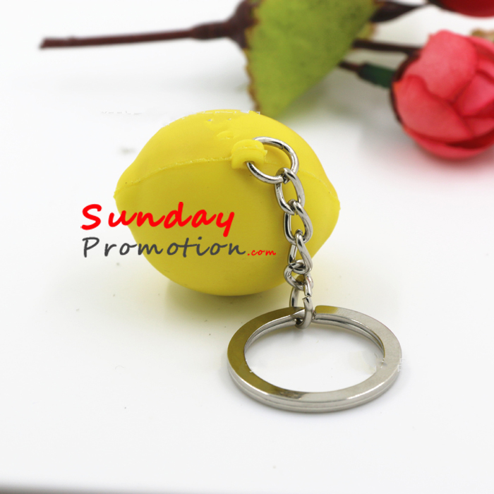 Custom 3D Keychains for Promotional Gifts Soft Ball Shape