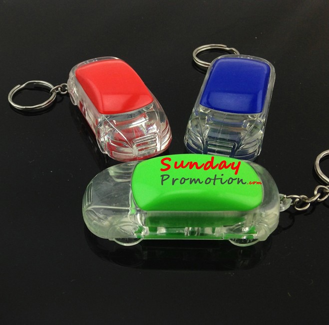 Custom Promotional Flashlight LED Keychain with Light Car Shape 25