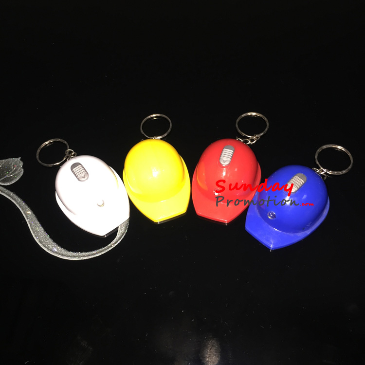 Custom Promotional LED Helmet Keychains Plastic Bottle Openers