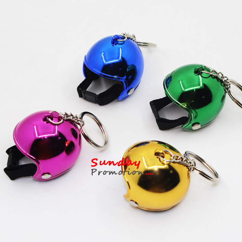 3D Mini Helmet Keychains Wholesale Logo Printed for Gifts