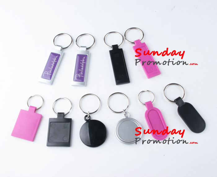 Custom Promotional Keychains Cheap Plastic Key Tag Square 211