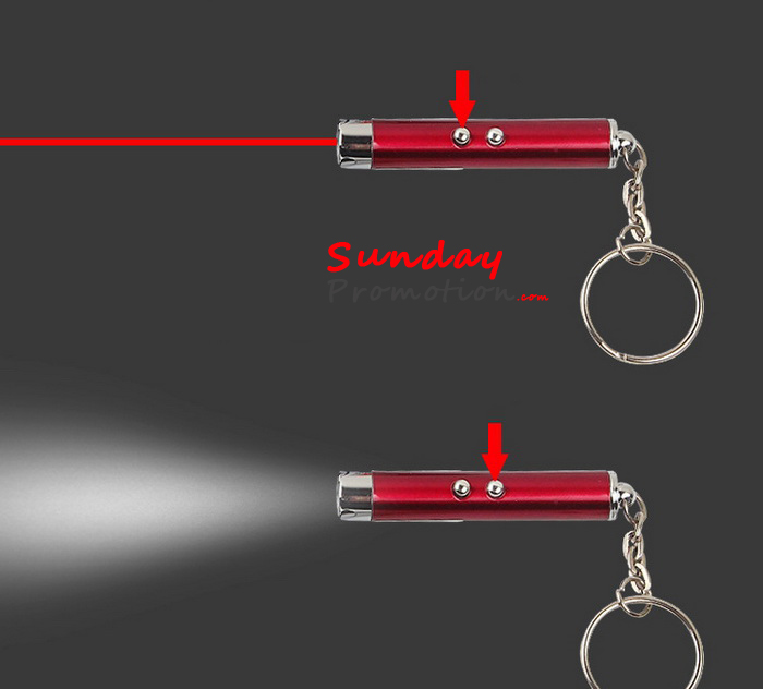 Custom Laser Pointer Keychain with Logo Promotional LED Keychain 225