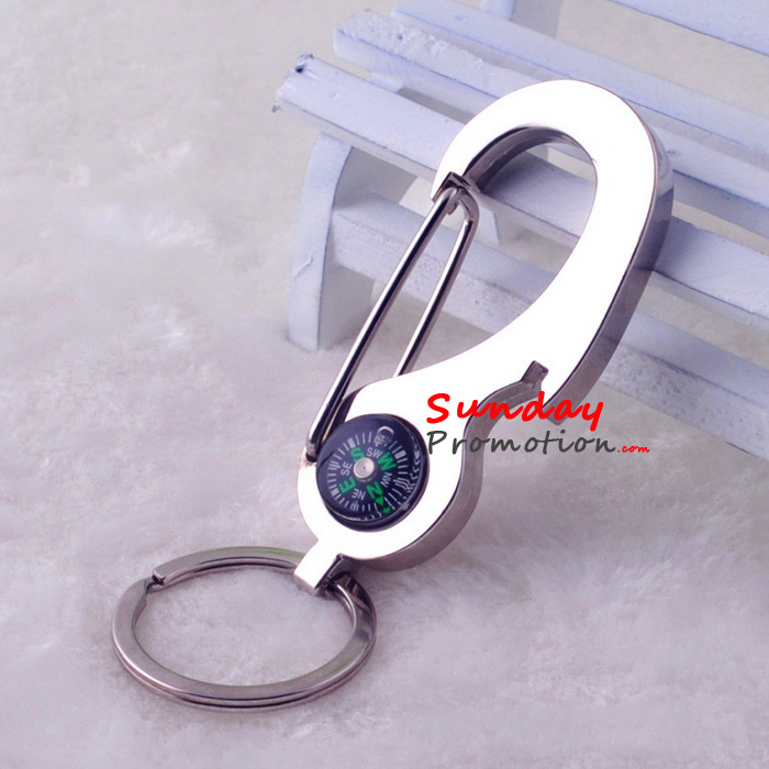 Metal Keychain with Compass Wholesale Metal Keychains Online