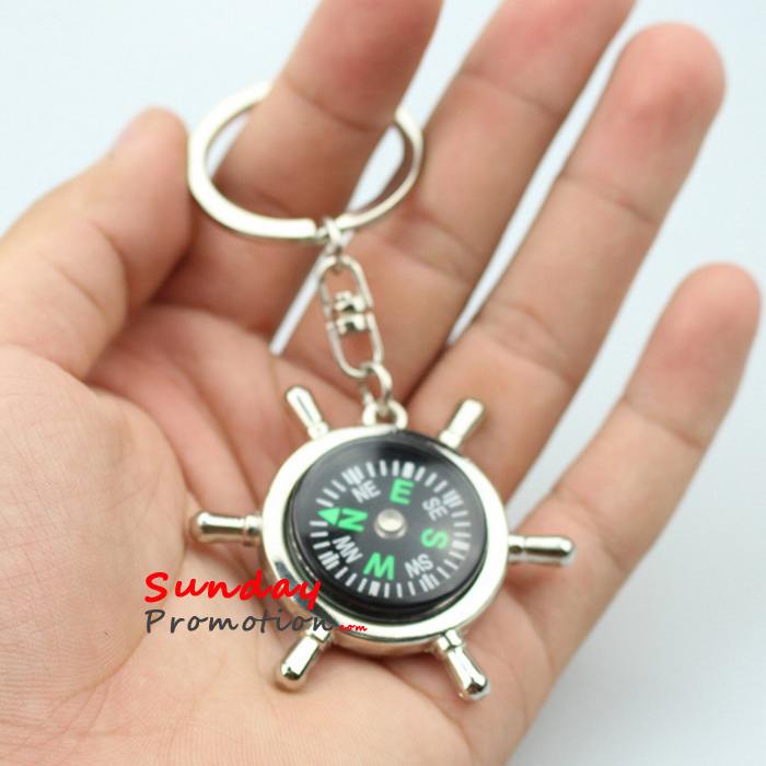 Wholesale Metal Compass Keychain Online for Promotional Gifts
