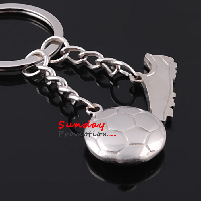 Custom Metal Key Tags Soccer Shoes Keychain for Promotion Gifts