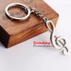 Metal Music Note Keyring Custom Made Metal Keychains Maker