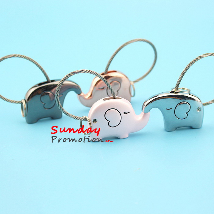 Matching Keychains Elephant Make Your own Metal Keyring