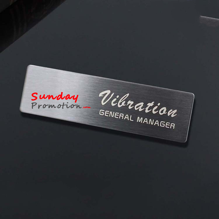 Custom Metal Name Badge for Emoplyee Personalized Magnetic Name Plates