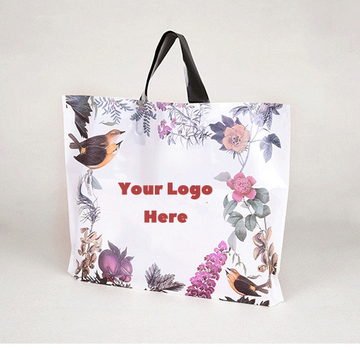 Custom Plastic Bags with Logo Color Handle Plastic Bags Wholesale