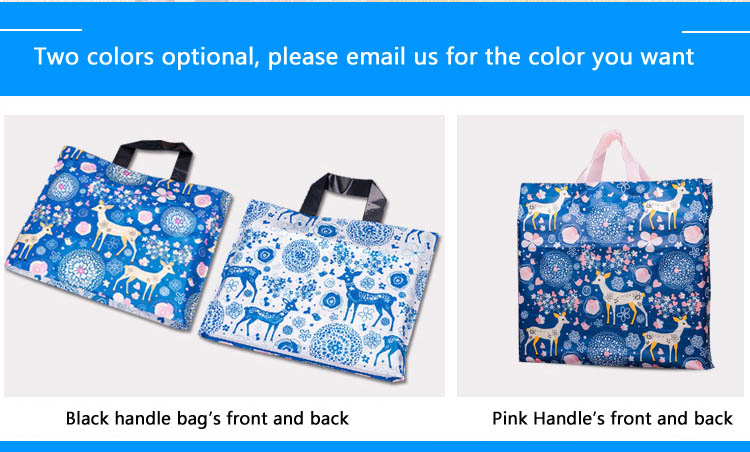 Blue Deer Design Custom Logo Plastic Bag Supplier Online