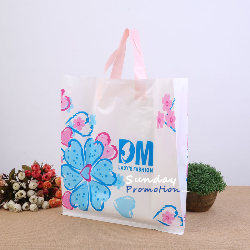 Blank Shopping Bags Wholesale Custom Logo Plastic Shopping Bags
