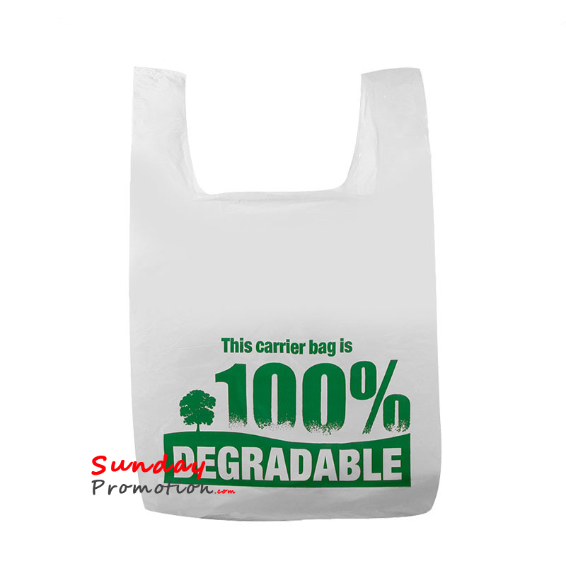 Custom Logo Plastic Bags Full Biodegradable Corn Starch Material
