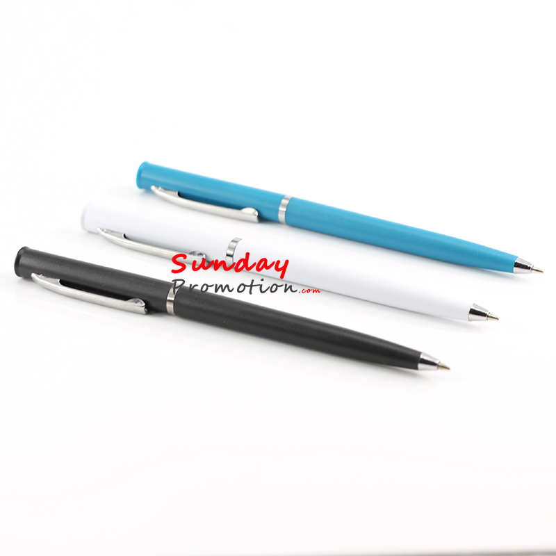 Custom Pens for Promotional Gifts Blue Slim Pen Wholesale 7