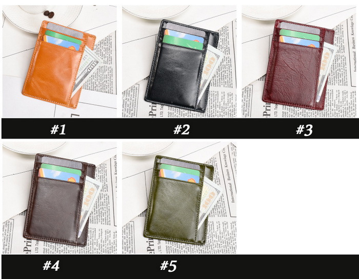 Leather RFID Security Wallet Secure ID Wallet Card Holder Supplier 29