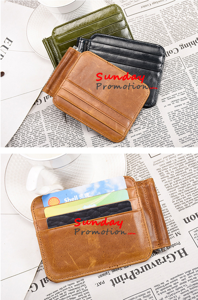 Leather Security Credit Card Wallet RFID Slim Wallet Wholesale Supplier 32