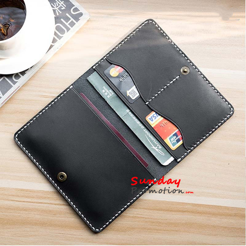 Custom Made RFID Passport Wallet US Supplier PU Fake Leather Cover