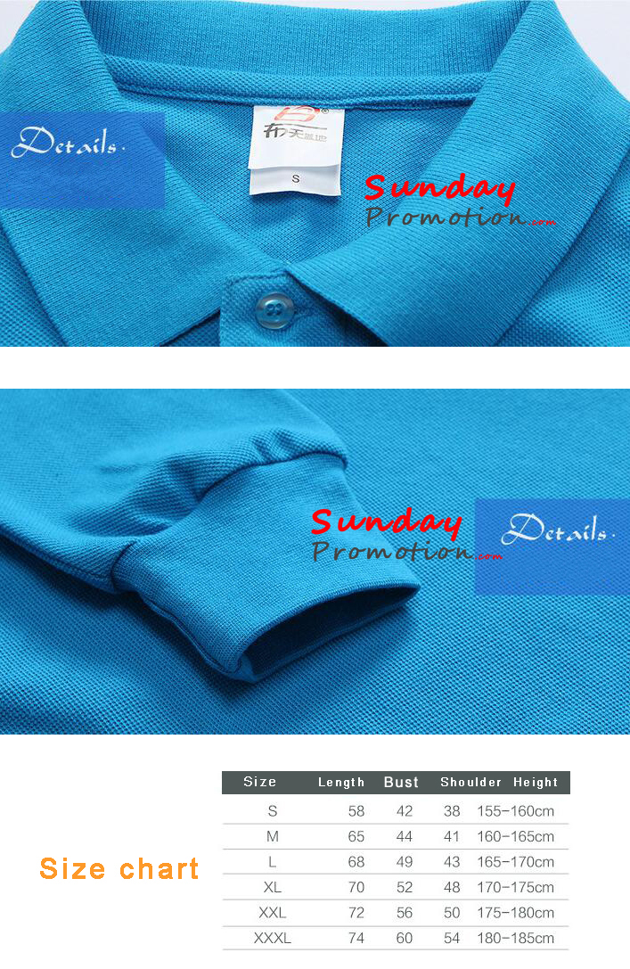 11-oz Custom Promotional Polo Shirts Long Sleeves as Workwear