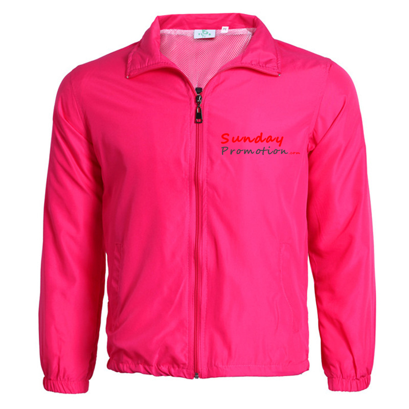 Customized Logo Printed Polyester Jackets For Promotion Cheap Price