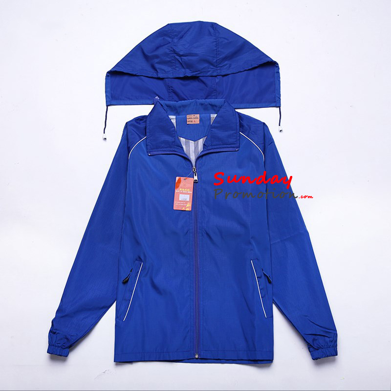 This is a Custom Logo Jackets for Uniform Waterproof Hooded Wind Jacket 33