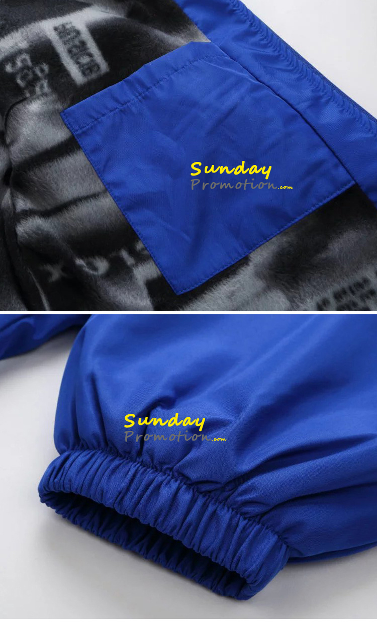 Custom Logo Jackets Waterproof Windbreaker Jackets Fleece Lined 34